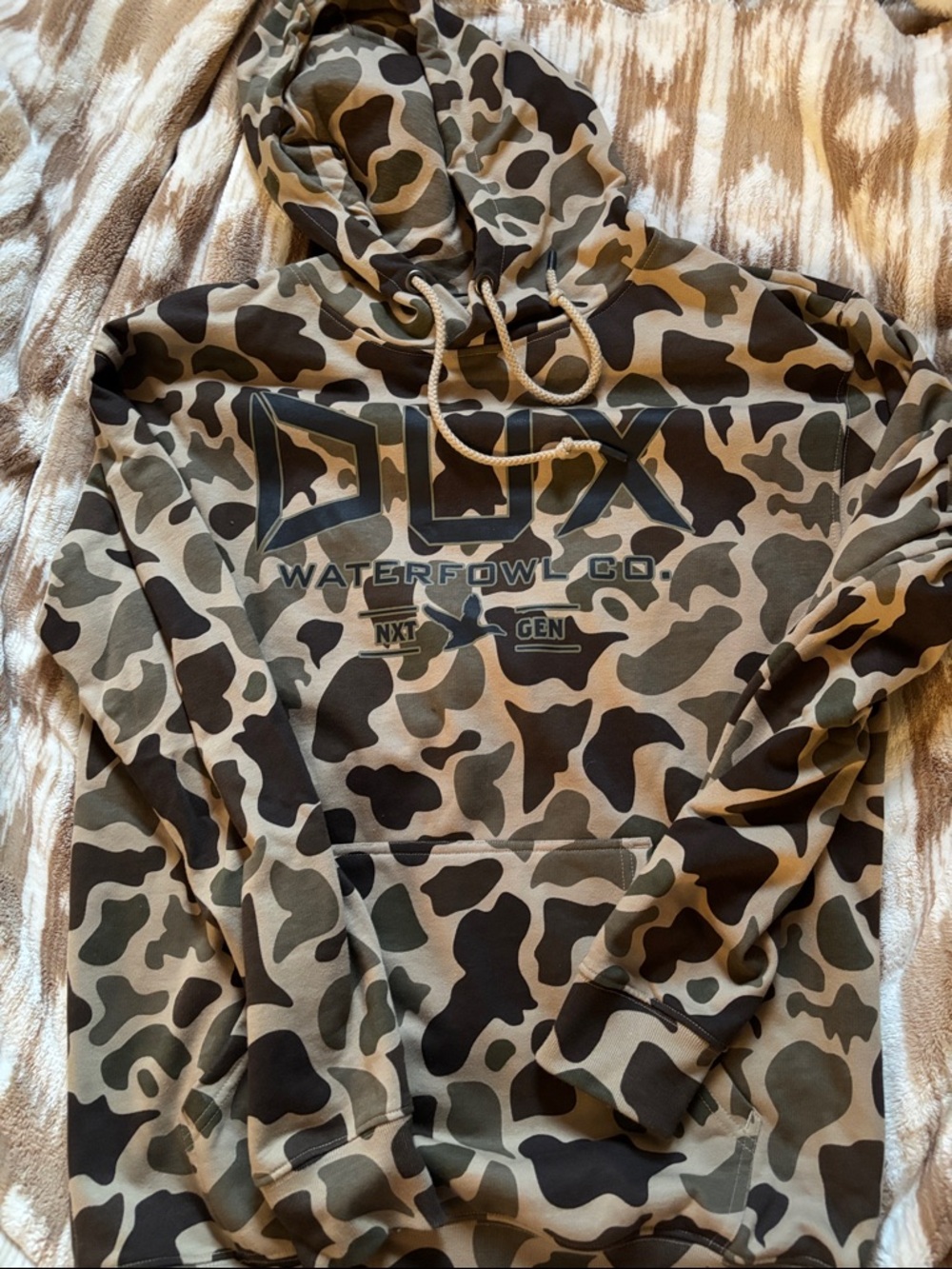 Men's Camo Hoodie - Green/Black